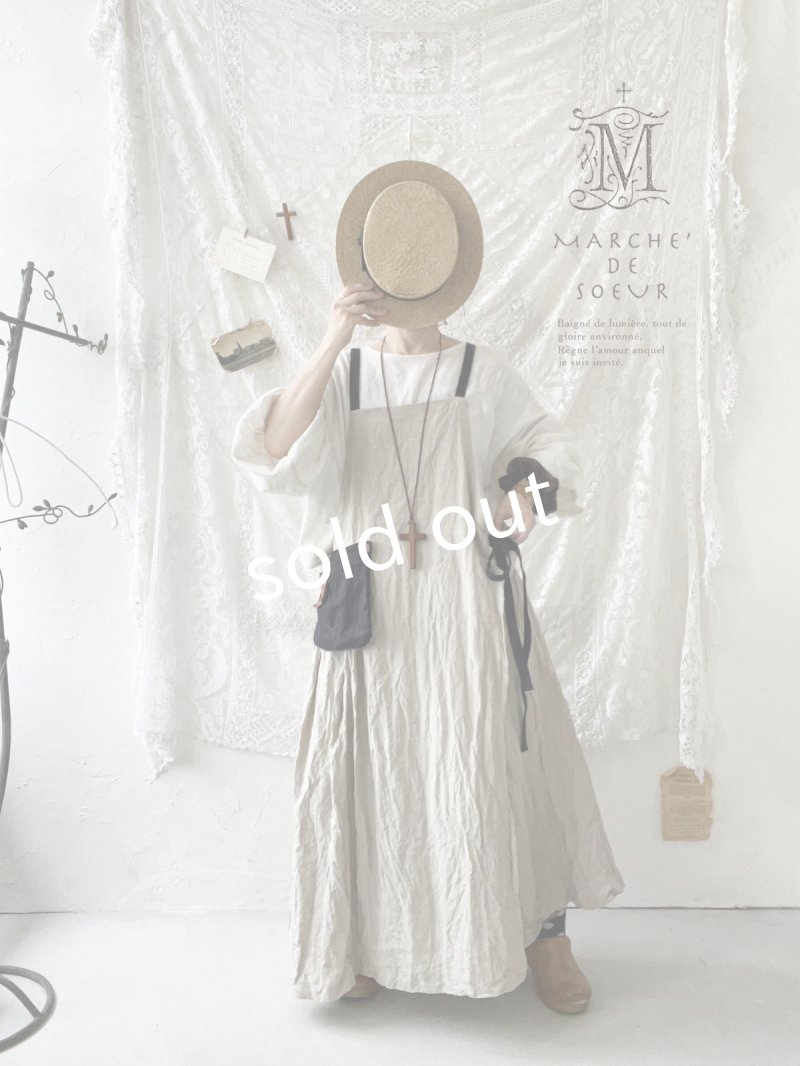 画像3: MARCHE' DE SOEUR／種蒔のエプロン・生成り (3)