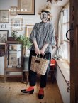 画像1: Reliure／Pleated blouse・gingham (1)