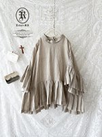 画像2: Reliure／Pleated blouse・kinari (2)