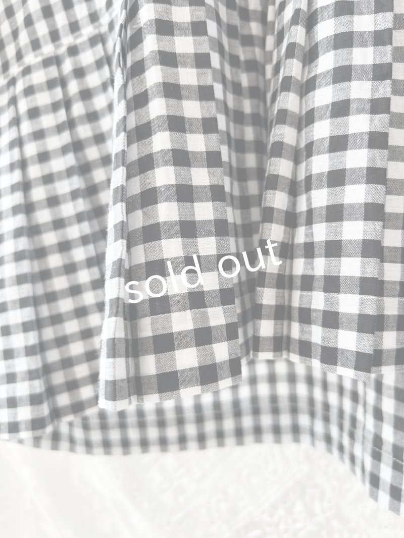 画像7: Reliure／Pleated blouse・gingham (7)
