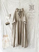 画像1: MARCHE' DE SOEUR／フローフリルワンピース・生成り (1)
