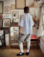 画像4: Reliure／Pleated blouse・white (4)