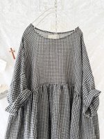 画像3: MARCHE' DE SOEUR／ギャザープルオーバー・ワッフルブラック (3)