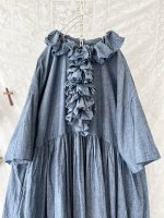 画像3: MARCHE' DE SOEUR／フローフリルワンピース・ダンガリー (3)