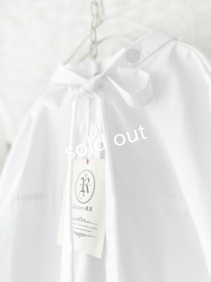 画像13: Reliure／Pleated blouse・white (13)