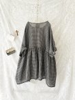 画像7: MARCHE' DE SOEUR／ギャザープルオーバー・ワッフルブラック (7)