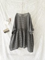 画像7: MARCHE' DE SOEUR／ギャザープルオーバー・ワッフルブラック (7)