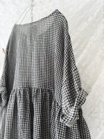 画像8: MARCHE' DE SOEUR／ギャザープルオーバー・ワッフルブラック (8)