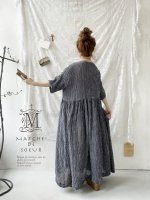 画像4: MARCHE' DE SOEUR／ギャザーワンピース・ワッフルネイビー (4)