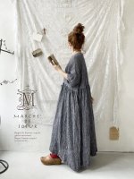 画像3: MARCHE' DE SOEUR／ギャザーワンピース・ワッフルネイビー (3)