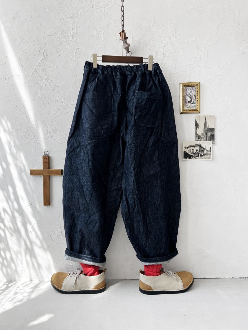 画像9: seasew.／12onz デニムコクーンパンツ・インディゴ (9)