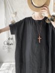 画像4: 08mab/ヨーロピアンリネンワイドワンピース・ブラック (4)