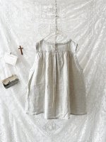 画像7: 08mab/リネンちびベスト・生成り (7)