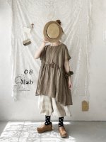 画像10: 08mab/ウエストリボンチュニック・ギンガム (10)