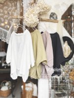 画像2: a+koloni／東炊きリネン後ろバルーンプルオーバー（4color） (2)