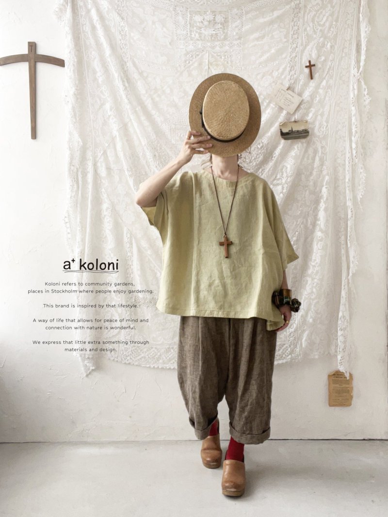 画像4: a+koloni／東炊きリネンワイドプルオーバー（4color） (4)