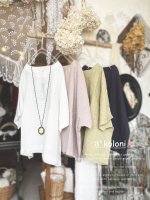 画像1: a+koloni／東炊きリネンワイドプルオーバー（4color） (1)