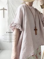 画像5: a+koloni／東炊きリネン袖フリルプルオーバー（4color） (5)