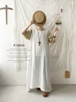画像4: a+koloni／東炊きリネンノースリーブワンピース（4color） (4)