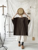 画像5: a+koloni／スラブ天竺ワイドチュニック（4color） (5)