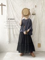 画像4: a+koloni／東炊きリネン後ろバルーンプルオーバー（4color） (4)