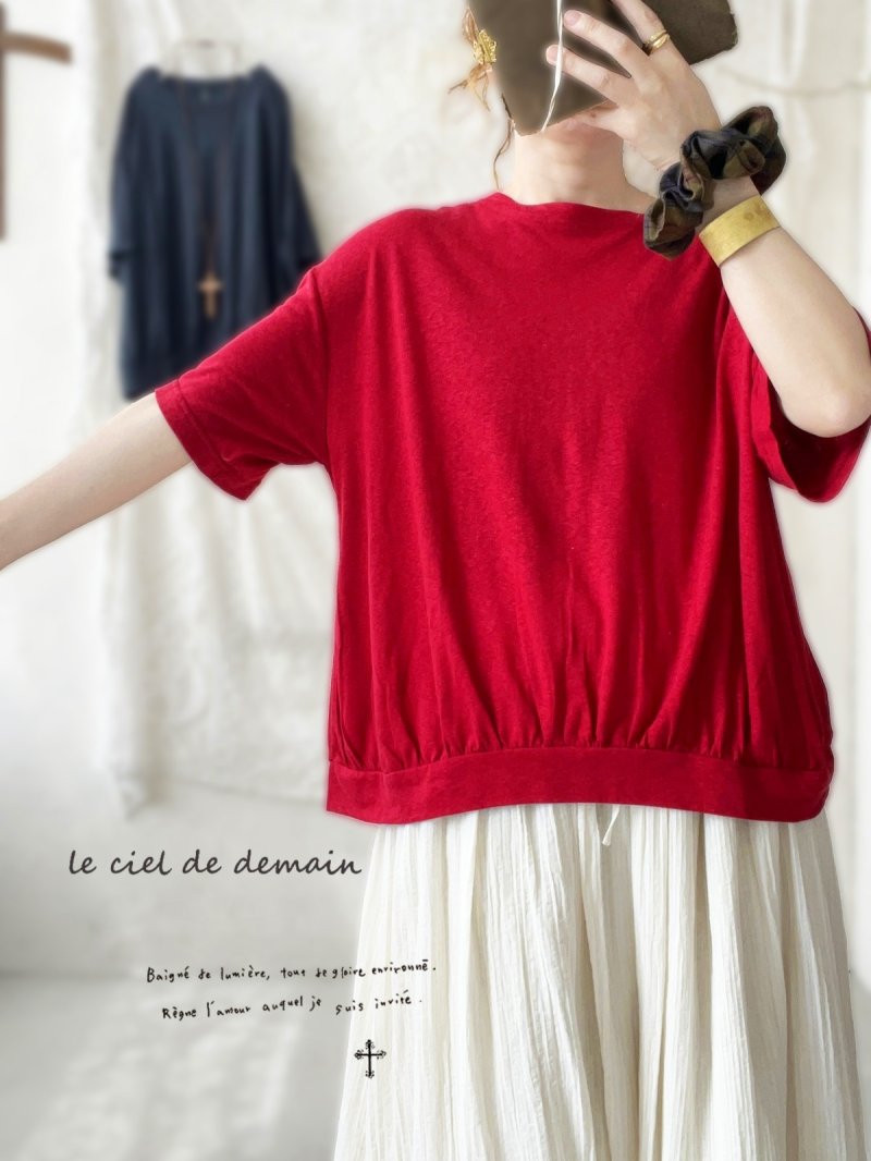画像2: le ciel de demain／半袖カットソー（2color） (2)