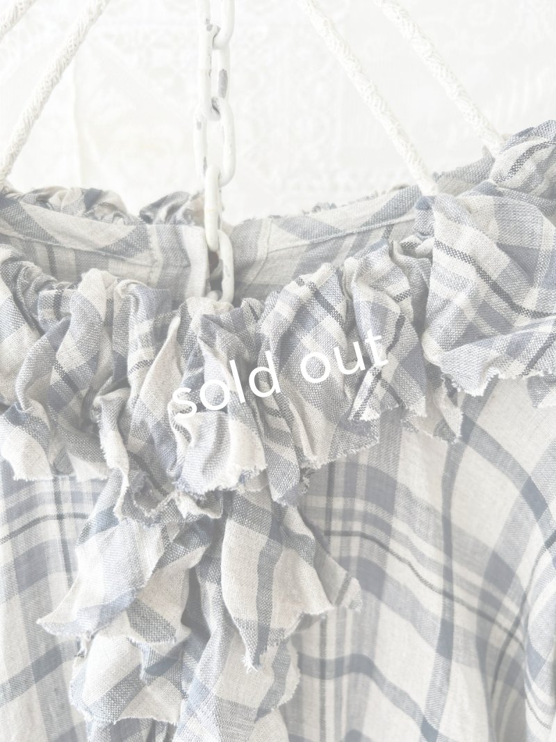 画像5: MARCHE' DE SOEUR／フローフリルワンピース・チェック (5)