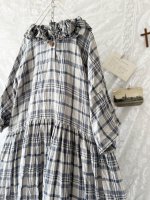 画像10: MARCHE' DE SOEUR／フローフリルワンピース・チェック (10)