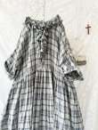 画像3: MARCHE' DE SOEUR／フローフリルワンピース・チェック (3)