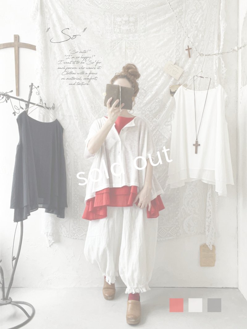画像2: SO／レイヤードノースリーブプルオーバー（3color） (2)