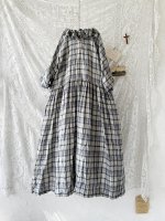 画像9: MARCHE' DE SOEUR／フローフリルワンピース・チェック (9)