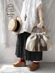 画像2: ecru-ke／木の持ち手バッグ・アンティークモチーフレース (2)