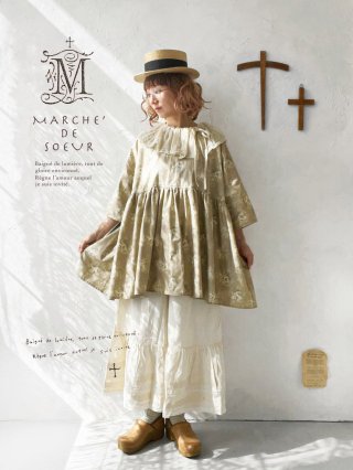 奏 ハンドモチーフ　オブジェ&マルシェドゥスール　教会ワンピース MARCHE'DE SOEUR /マルシェドゥスール