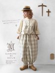 画像1: MARCHE' DE SOEUR／ピエロパンツ・ベージュブロックチェック (1)