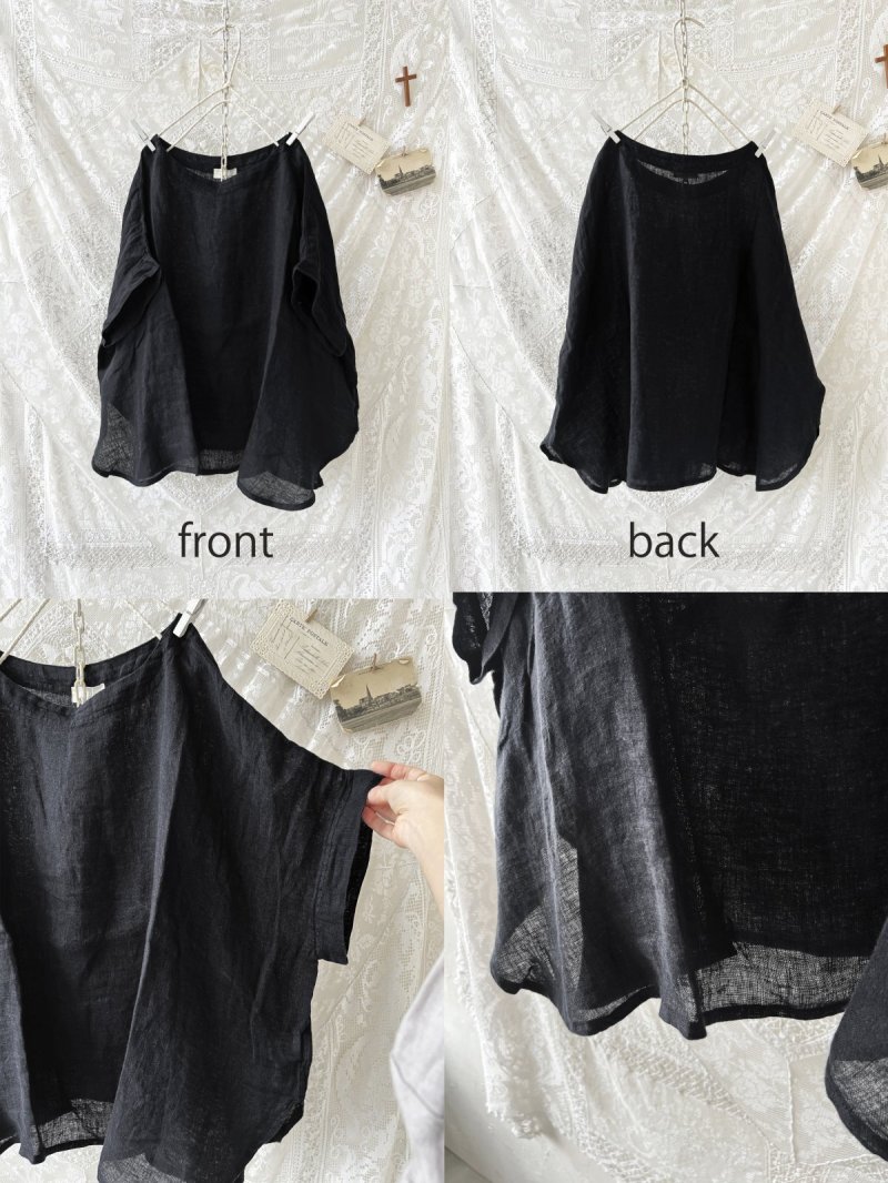 画像6: a+koloni／ボイルリネンワイドプルオーバー（5color） (6)