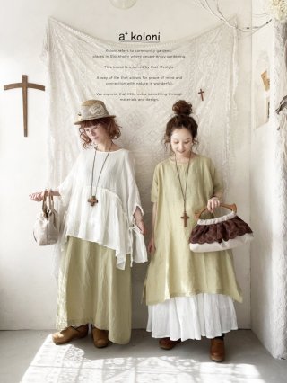 大幅値下げ　MARCHE DE SOEUR リネン　ワンピース ワンピース・チュニック - MARCHE' DE SOEUR