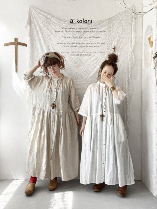 大幅値下げ　MARCHE DE SOEUR リネン　ワンピース ワンピース・チュニック - MARCHE' DE SOEUR