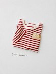画像1: seasew.／402 ボックスポケットTシャツ・レッドボーダー (1)
