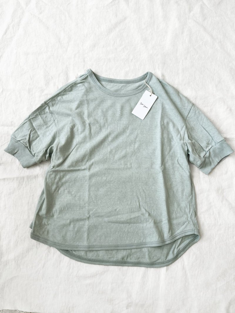 画像3: seasew.／402 ギャザースリーブTシャツ (3)