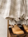 画像4: MARCHE' DE SOEUR／ピエロパンツ・ベージュブロックチェック (4)