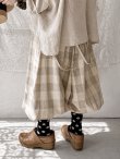 画像11: MARCHE' DE SOEUR／ピエロパンツ・ベージュブロックチェック (11)