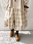 画像10: MARCHE' DE SOEUR／ピエロパンツ・ベージュブロックチェック (10)