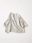 画像6: 08mab/リネンワイドブラウス・生成り (6)