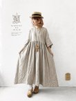 画像9: MARCHE' DE SOEUR／スキッパーギャザーワンピース・生成り (9)