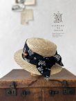画像7: MARCHE' DE SOEUR／黒ブーケ刺繍のハット (7)