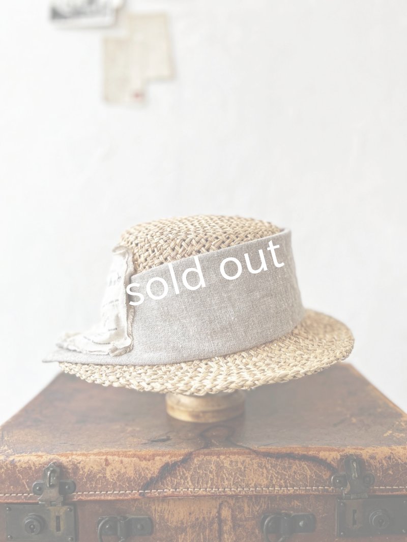 画像4: MARCHE' DE SOEUR／ヴィンテージ真鍮タグ付ハット (4)