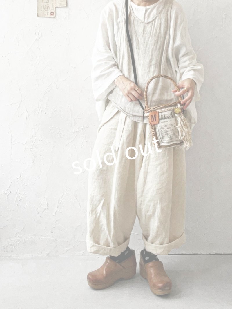 画像4: MARCHE' DE SOEUR／ヴィンテージタグ付 かごポシェット・C (4)