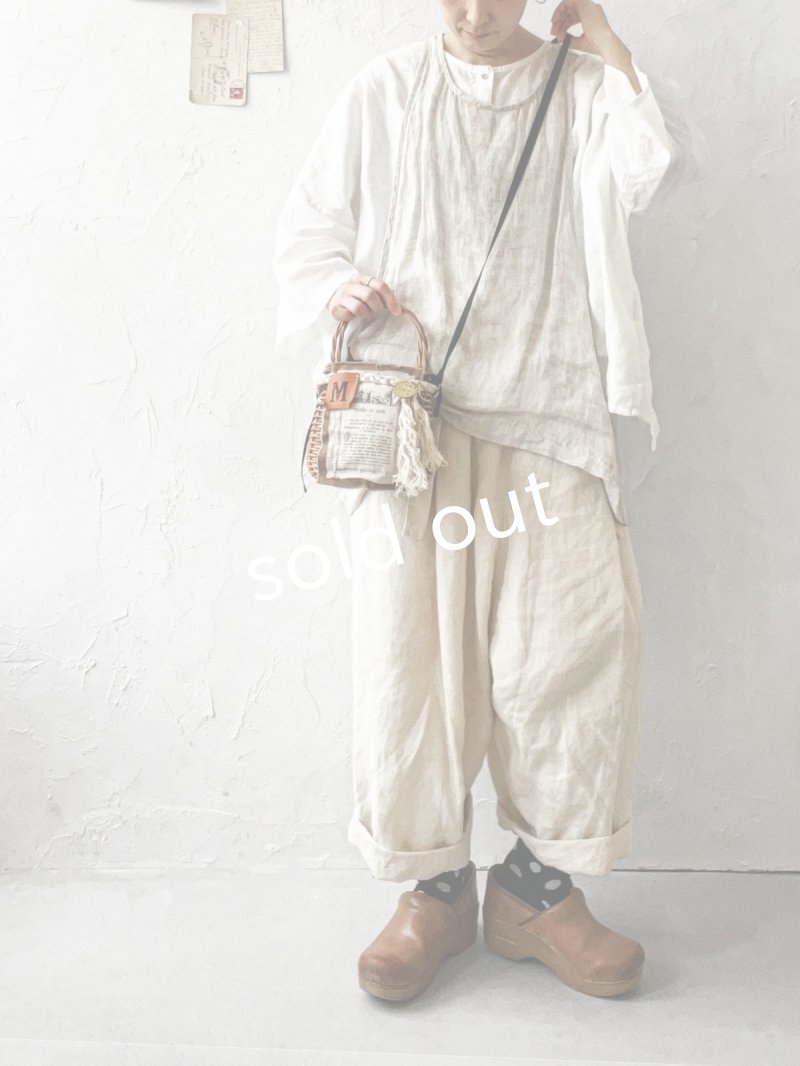 画像4: MARCHE' DE SOEUR／ヴィンテージタグ付 かごポシェット・A (4)