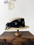 画像5: MARCHE' DE SOEUR／黒ブーケ刺繍のハット (5)