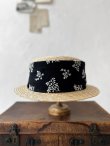画像6: MARCHE' DE SOEUR／黒ブーケ刺繍のハット (6)